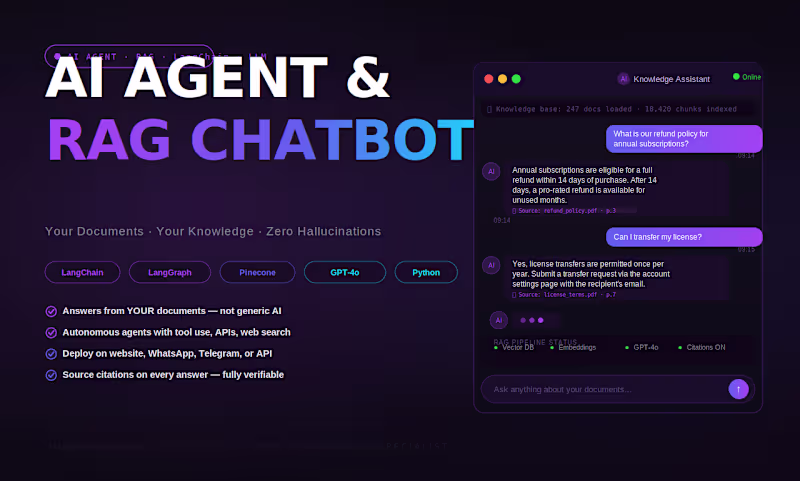Cover image for RAG AI Chatbot Development