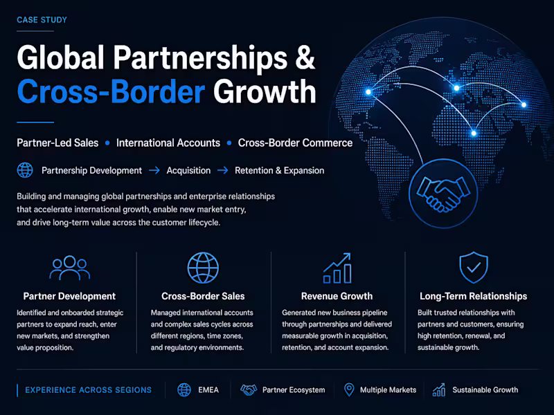 Cover image for Partner-led Sales • International Accounts