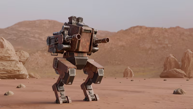 Cover image for 3d robot character game ready