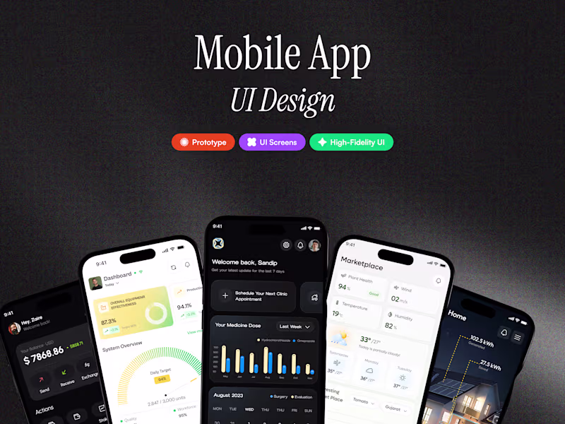 Cover image for Mobile App UI Design
