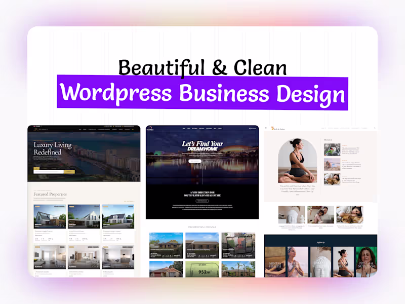Cover image for Professional WordPress Business Website
