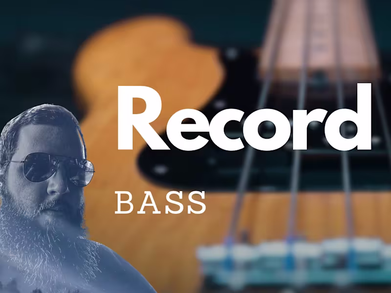 Cover image for Bass or Synthbass Recording for your Song