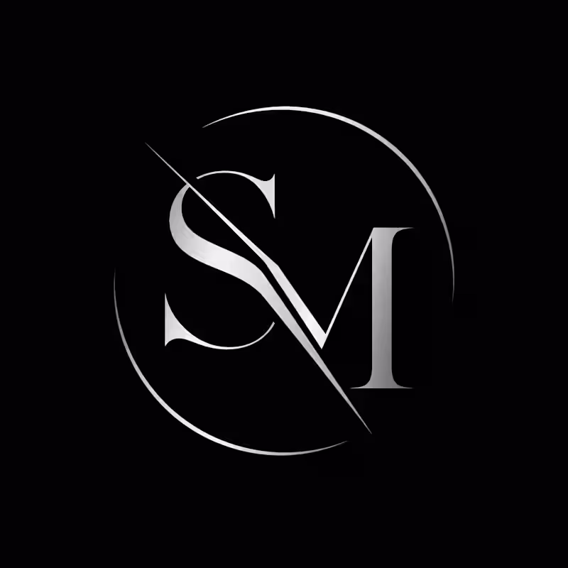 Cover image for Luxury Minimalist SM Monogram Logo Design | Modern Brand 