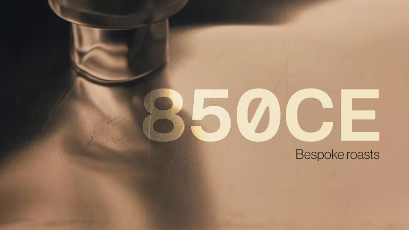 Cover image for 850CE: Bespoke Roaster Branding and Concept Design