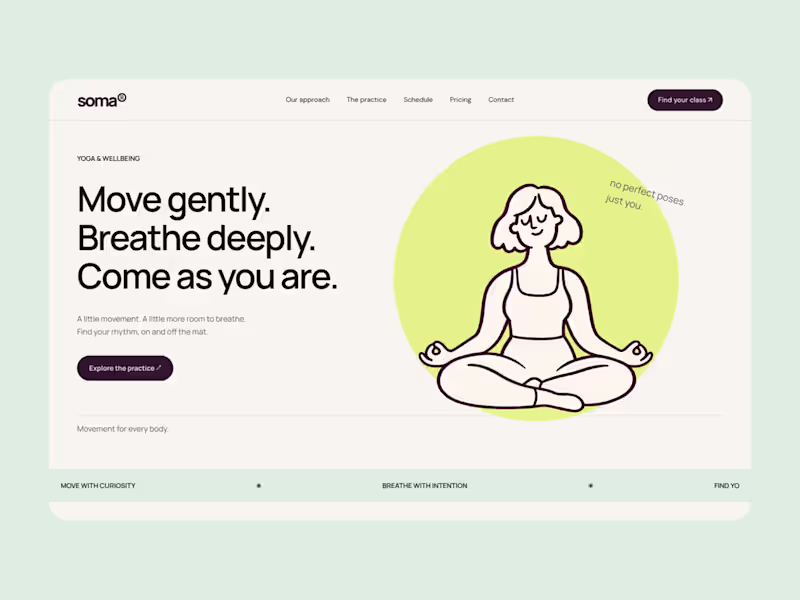 Cover image for SOMA is a yoga and