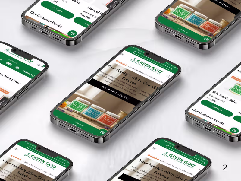 Cover image for Mobile Conversion Boost for Green Goo Using Replo