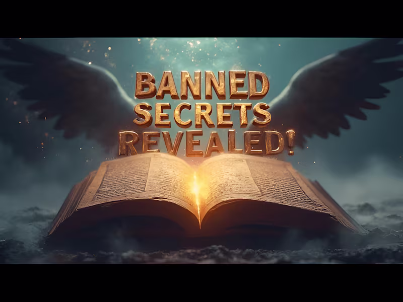 Cover image for The Book of Enoch Banned from The Bible Reveals Shocking Secret…
