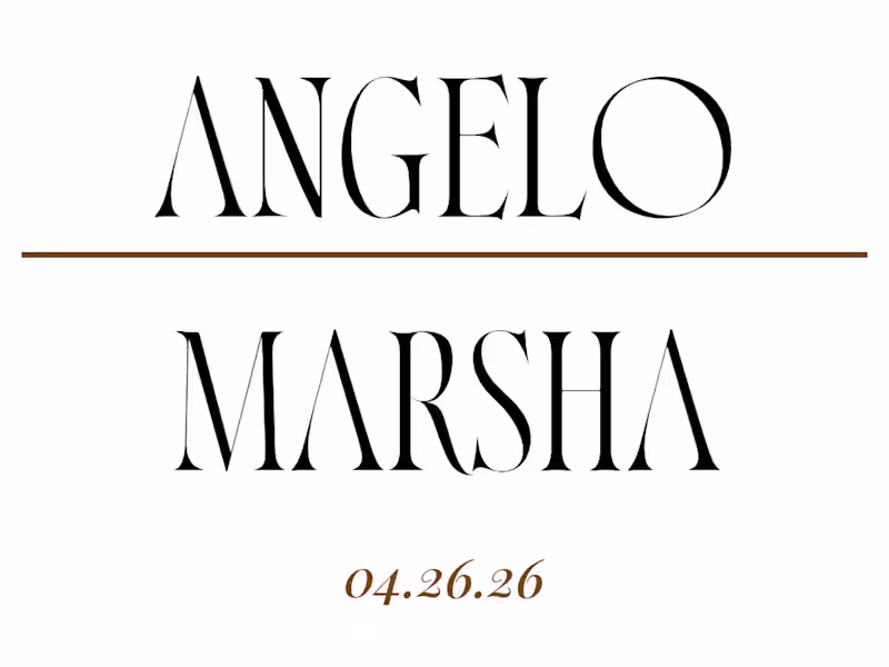 Cover image for Angelo & Marsha say I Do