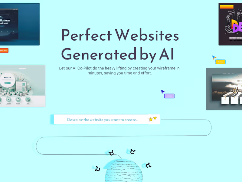Cover image for Hero Section for AI website