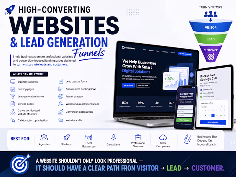 Cover image for High-Converting Websites & Lead Generation Funnels