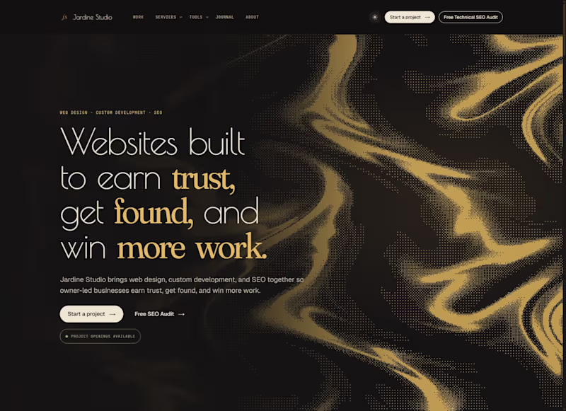 Cover image for Jardine Studio: My Hand-Built Next.js Website