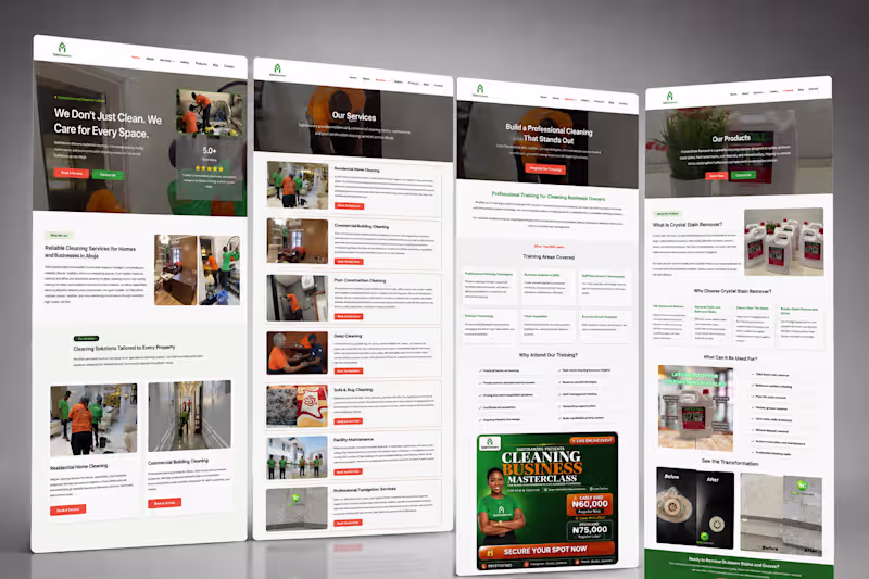 Cover image for SEO-Focused WordPress Website for Cleaning