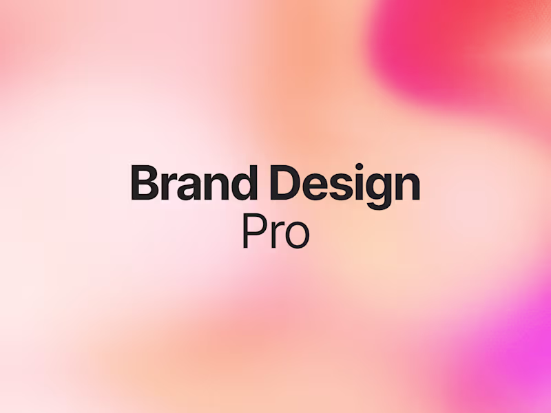 Cover image for Brand Design – Pro