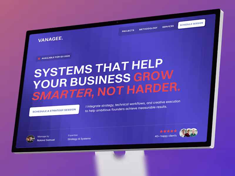 Cover image for Vanagee - Building Credibility for Strategic Consultants