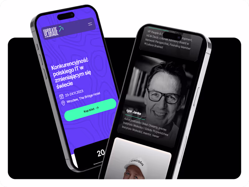 Cover image for UPGRADE’23 - Captivating Landing Page for Tech Congress