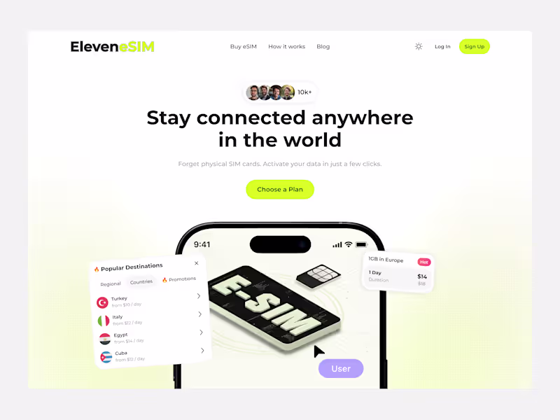 Cover image for EleveneSIM — Global Connectivity Redefined