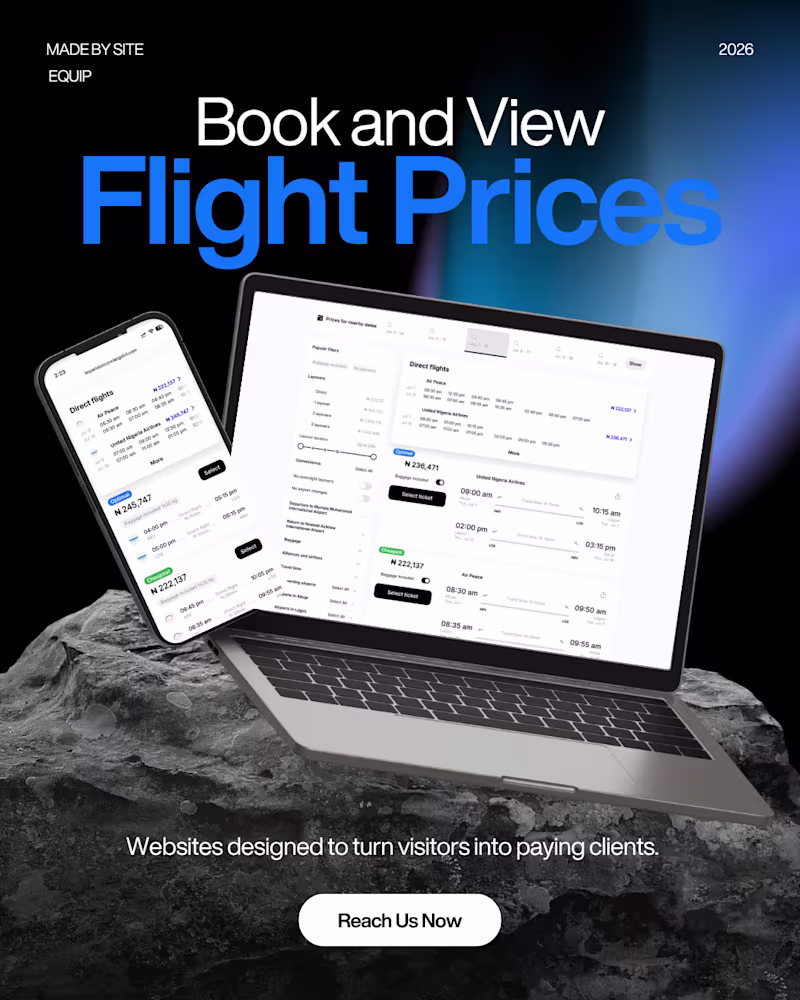 Cover image for Travel & Logistics Booking Website