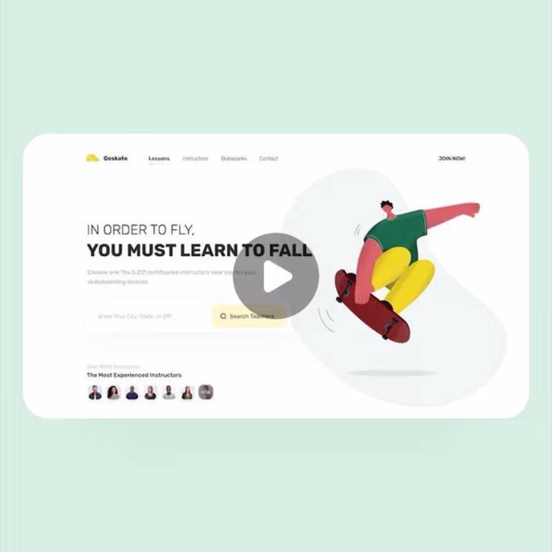 Cover image for UI/UX Designer | Fahim on Instagram: “Goskate.com redesign conc…