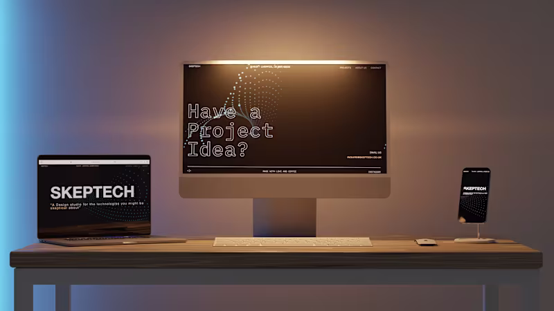 Cover image for SkepTech UK Website Design 