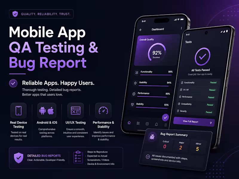 Cover image for Mobile App Testing (iOS & Android)
