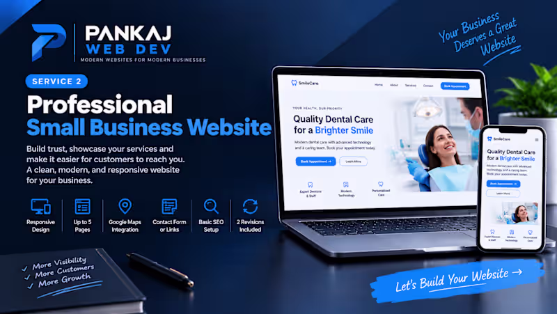 Cover image for Professional Small Business Website