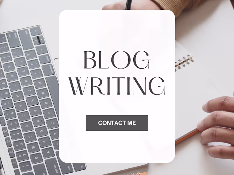 Cover image for Blog Writing