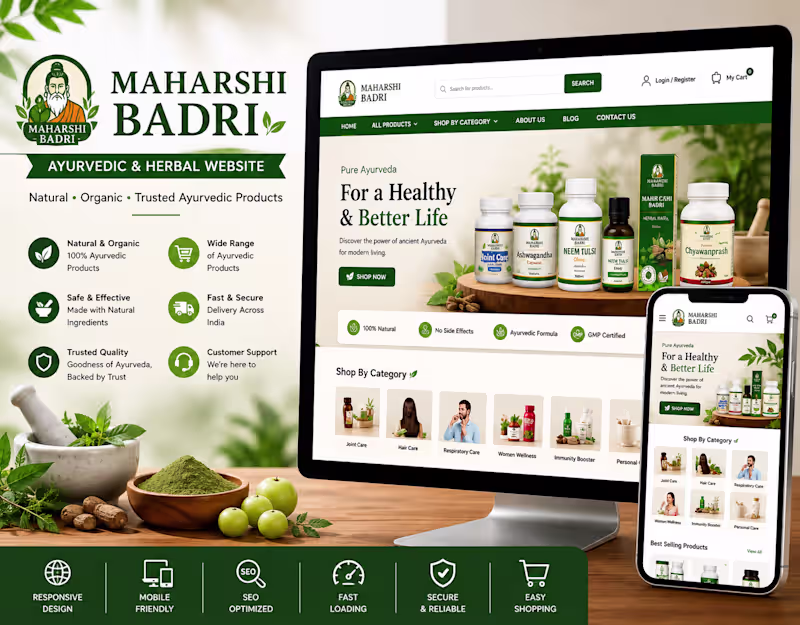 Cover image for Maharshi Badri – Ayurvedic &