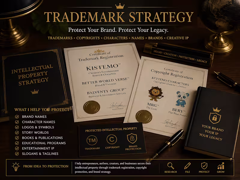 Cover image for Intellectual Property Strategy
Every great brand
