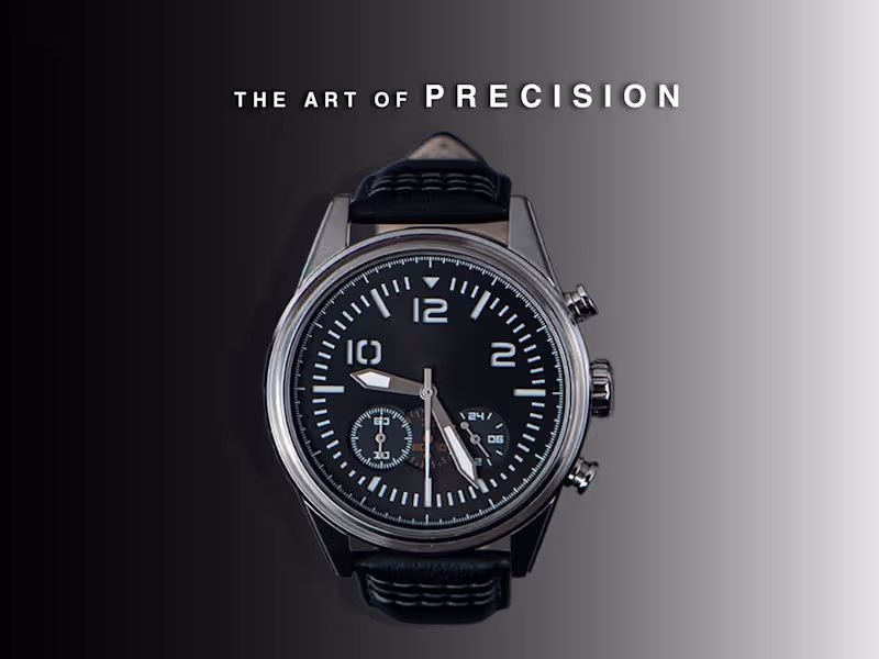 Cover image for Luxury Watch Ad Design: From Clutter to Premium Editorial
