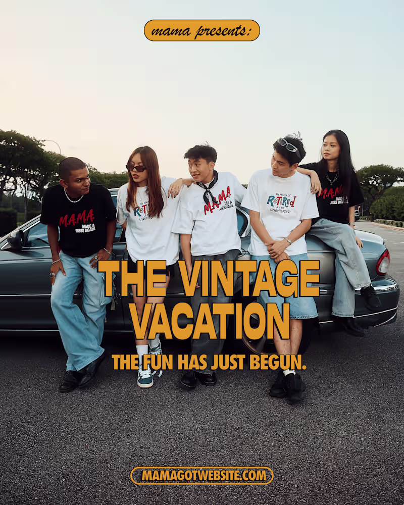 Cover image for MAMA: The Vintage Vacation- Art Direction & Graphic Design 2024
