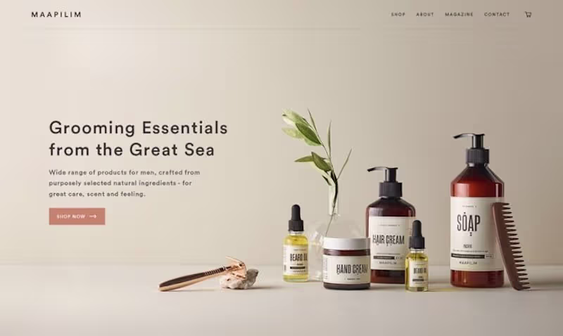 Cover image for Skincare Products Website Landing Page