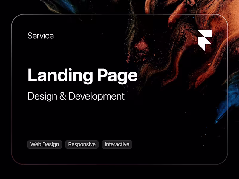 Cover image for Landing Page Design & Development in Framer