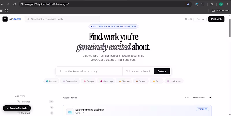 Cover image for Job Board Platform Development
