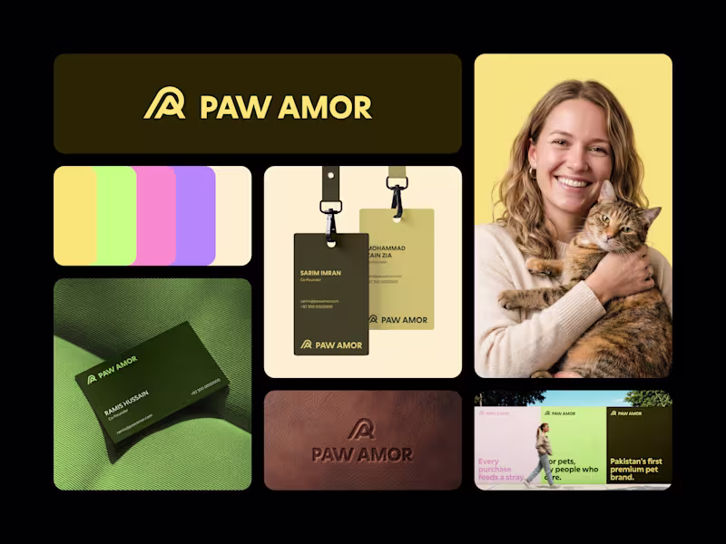 Cover image for Paw Amor Brand Identity

A premium