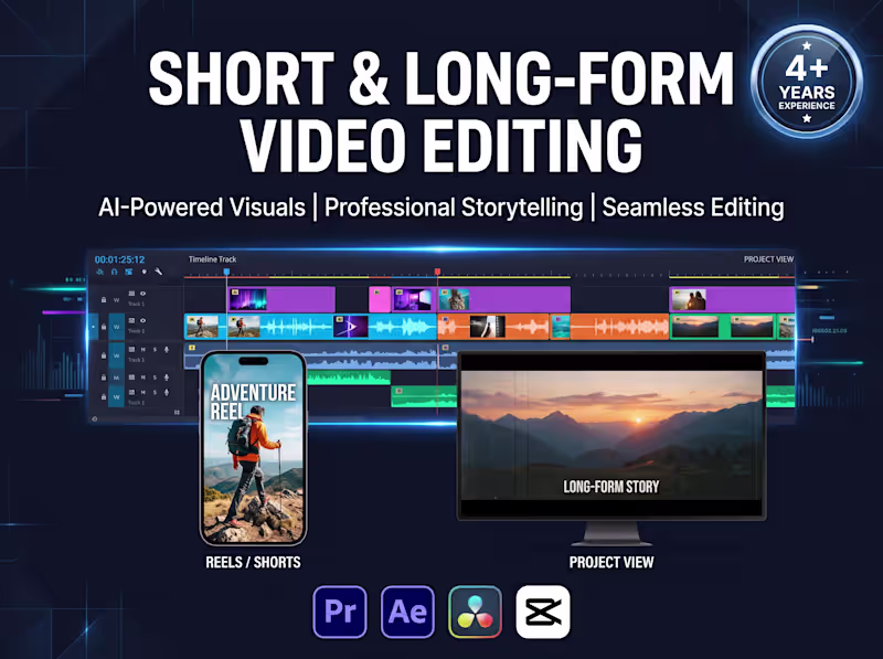 Cover image for Short & Long-Form Video Editing for Social Media