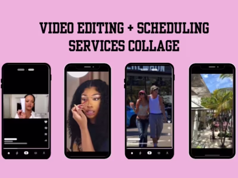 Cover image for Video Editing + Scheduling Services 