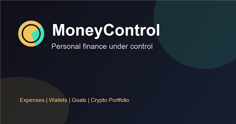 Cover image for MoneyControl — Personal Finance Web App