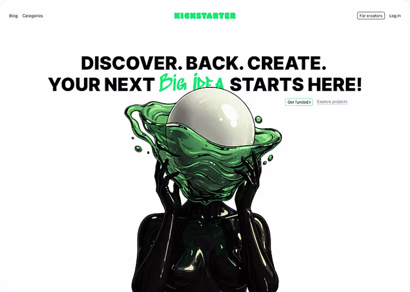 Cover image for A Kickstarter Website Redesign Concept