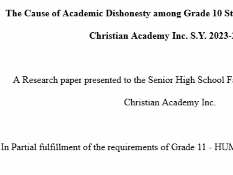 Cover image for Understanding The Cause of Academic Dishonesty Among Students