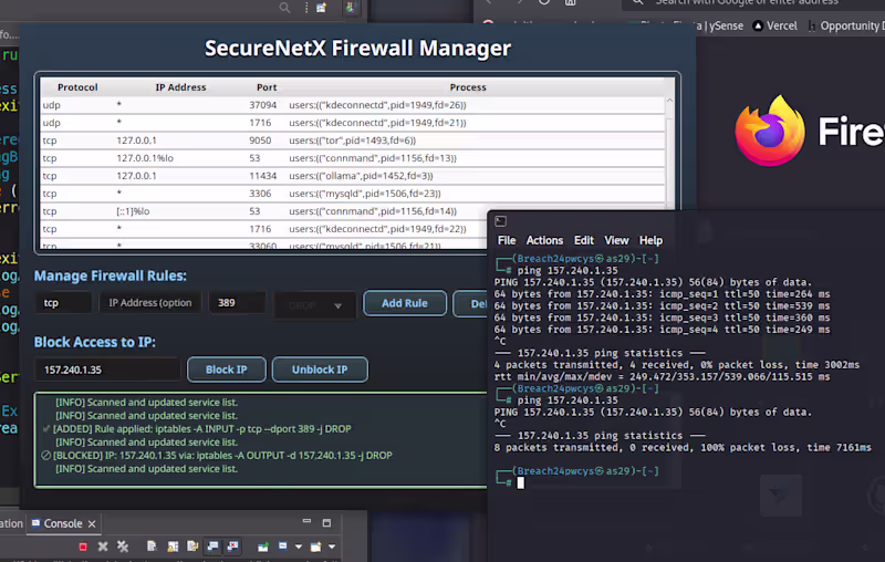 Cover image for SecureNetX | Firewall Manager | Desktop Application | Java &...