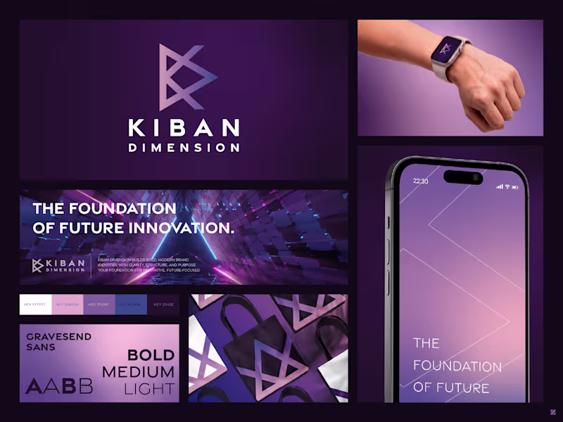 Cover image for Kiban Dimension Brand Identity Design