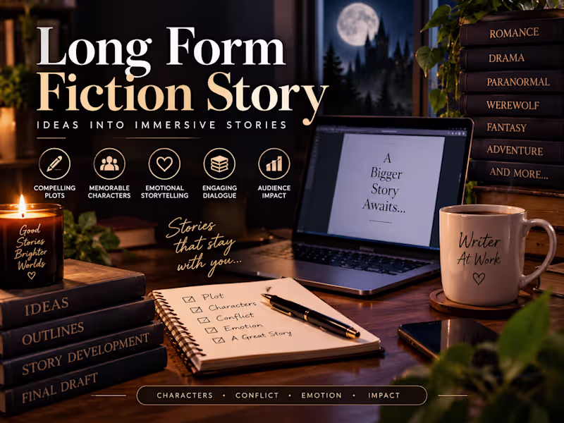 Cover image for Long Form Fiction Story