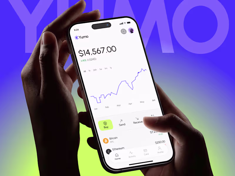 Cover image for Yumo — Crypto Wallet App