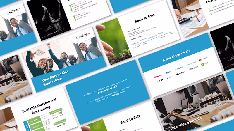 Cover image for inDinero: Pitch Deck Redesign for SaaS Fintech