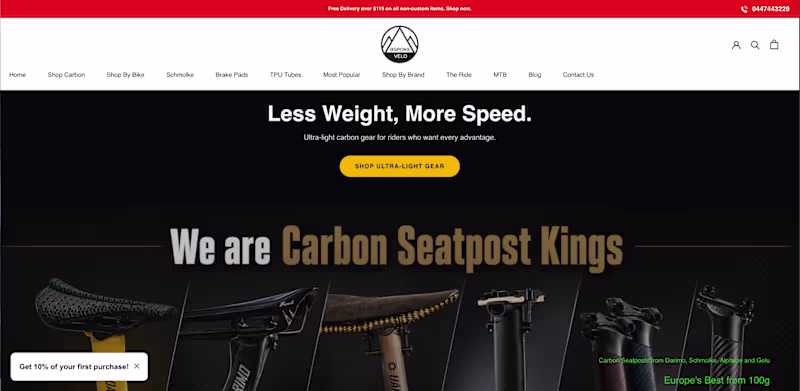Cover image for Bspoke Velo Shop