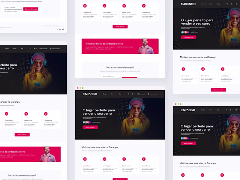 Cover image for [Figma Landing Page] Carango