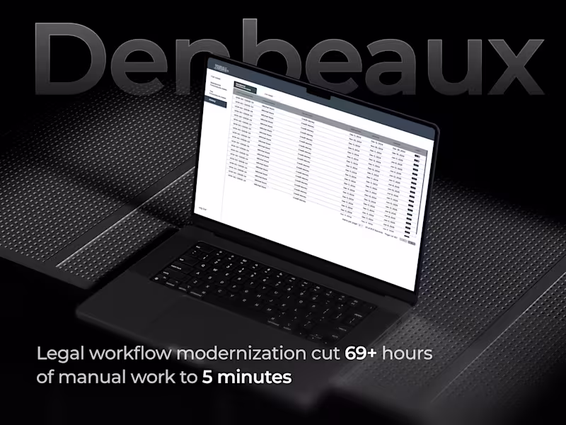 Cover image for Denbeaux: Legal Workflow Modernization Cut