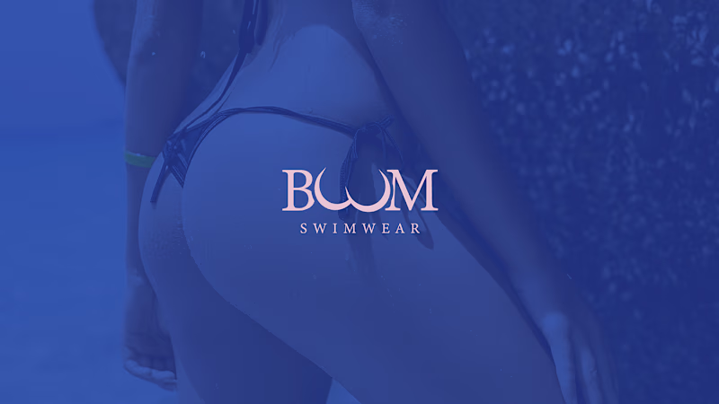 Cover image for Boom Swimwear logo design