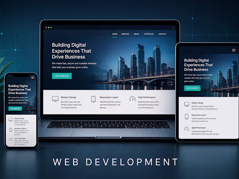 Cover image for I will build a modern, responsive website for your business