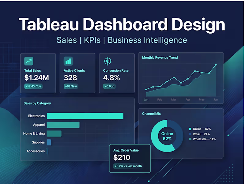 Cover image for Sales Analysis Dashboard - Built